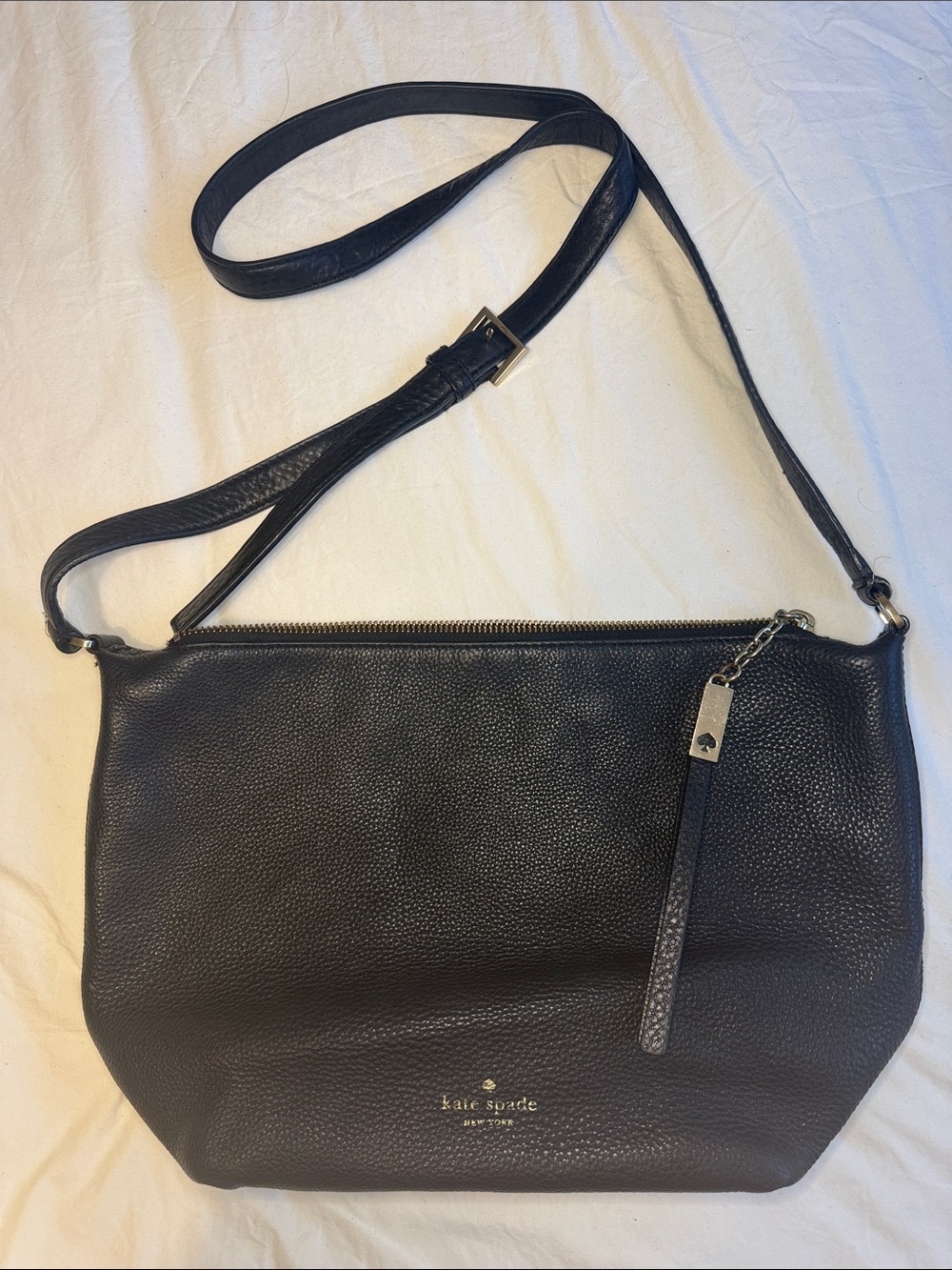 kate spade Black Leather crossbody Bag